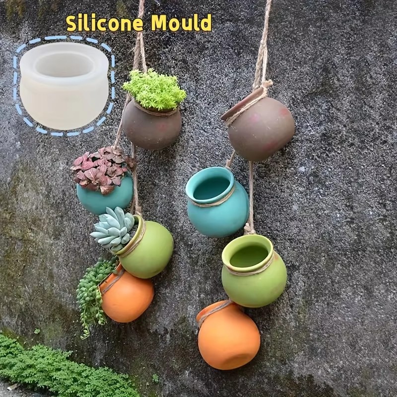Candle Making Items - Silicone Flower Pot Molds, Resin Molds,