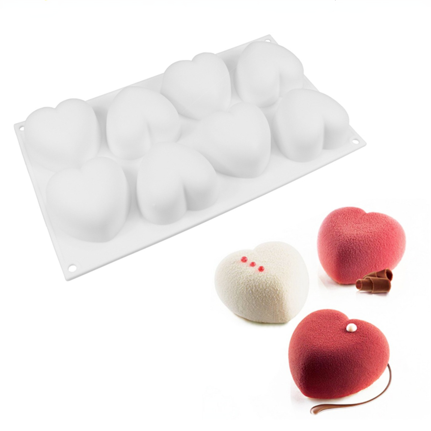 Candle Making Factory - Love Heart Silicone Soap Mold Handmade