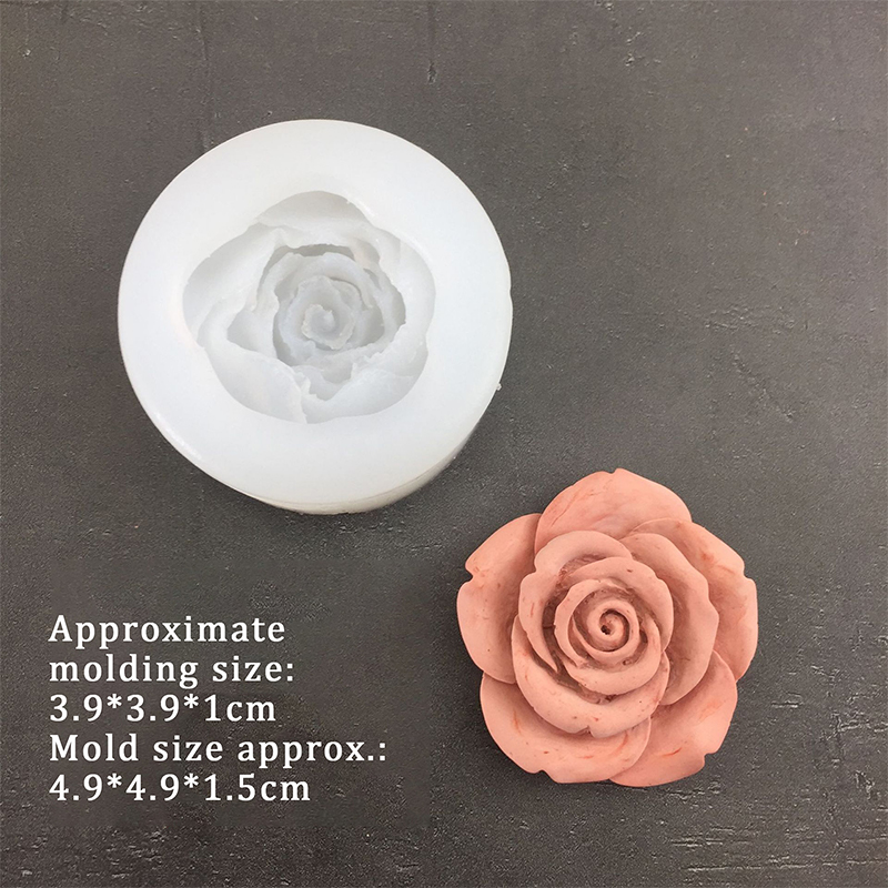 3D Rose Flower Shape Leaf Sili - Candle Making Items 评论和价格