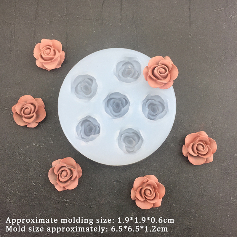 3D Rose Flower Shape Leaf Sili - Candle Making Items 评论和价格