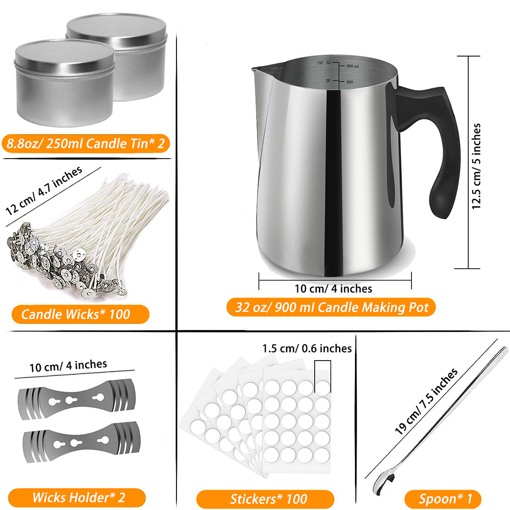 Candle Making Starter Kit Supp - Candle Making Pot 评论和价格