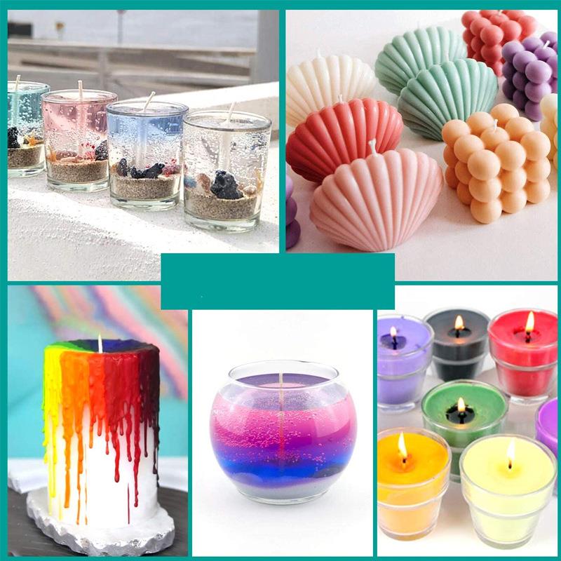 10ml/Bottle Candle Wax Pigment - Soy Wax Pillar Blend 评论和价格