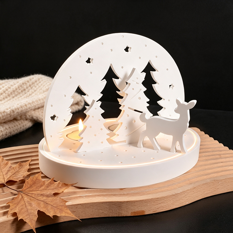 Christmas Elk Tealight Candle  - Candle Making Items 评论和价格