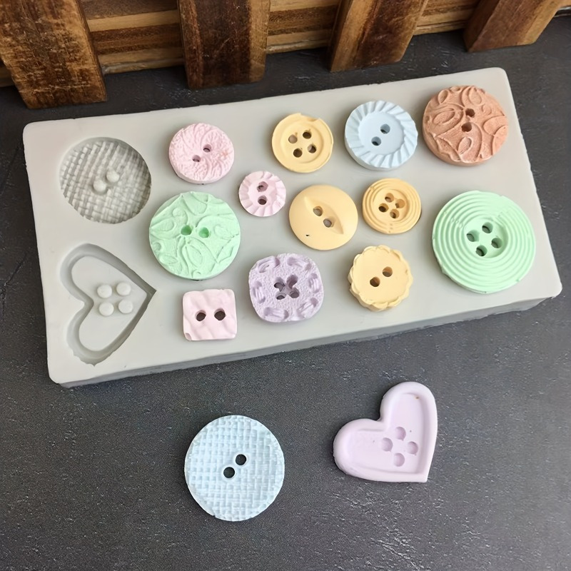 Buttons Shape Silicone Mold Si - Candle Making Items 评论和价格