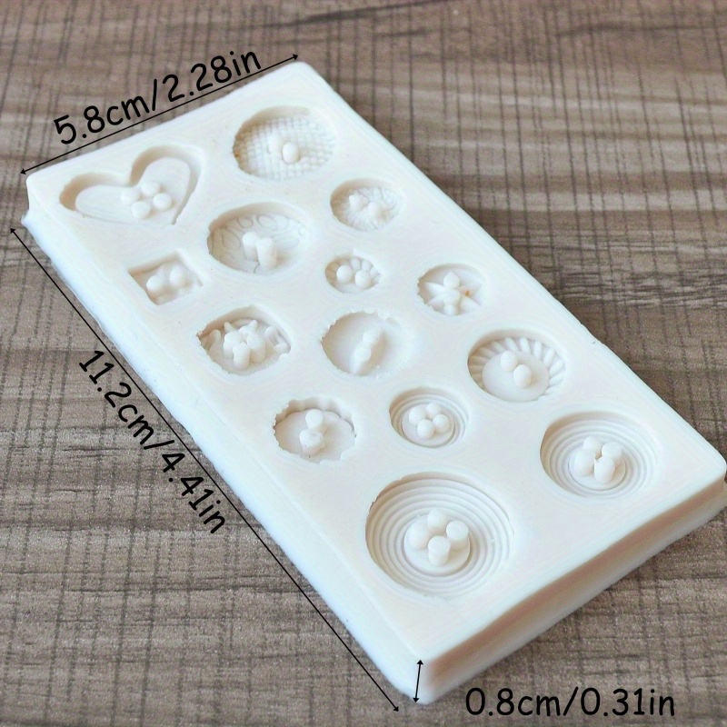 Buttons Shape Silicone Mold Si - Candle Making Items 评论和价格
