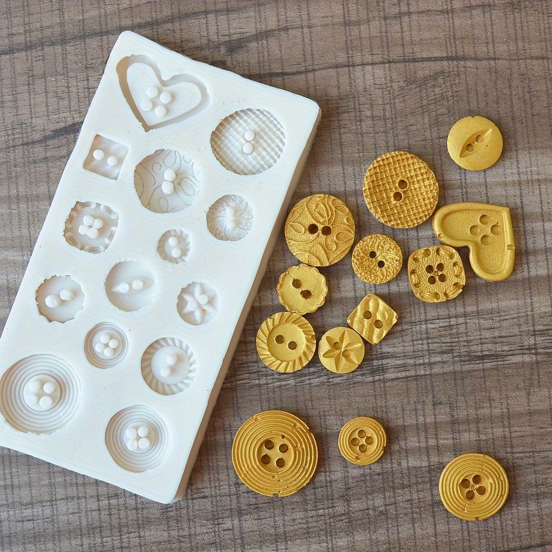 Buttons Shape Silicone Mold Si - Candle Making Items 评论和价格