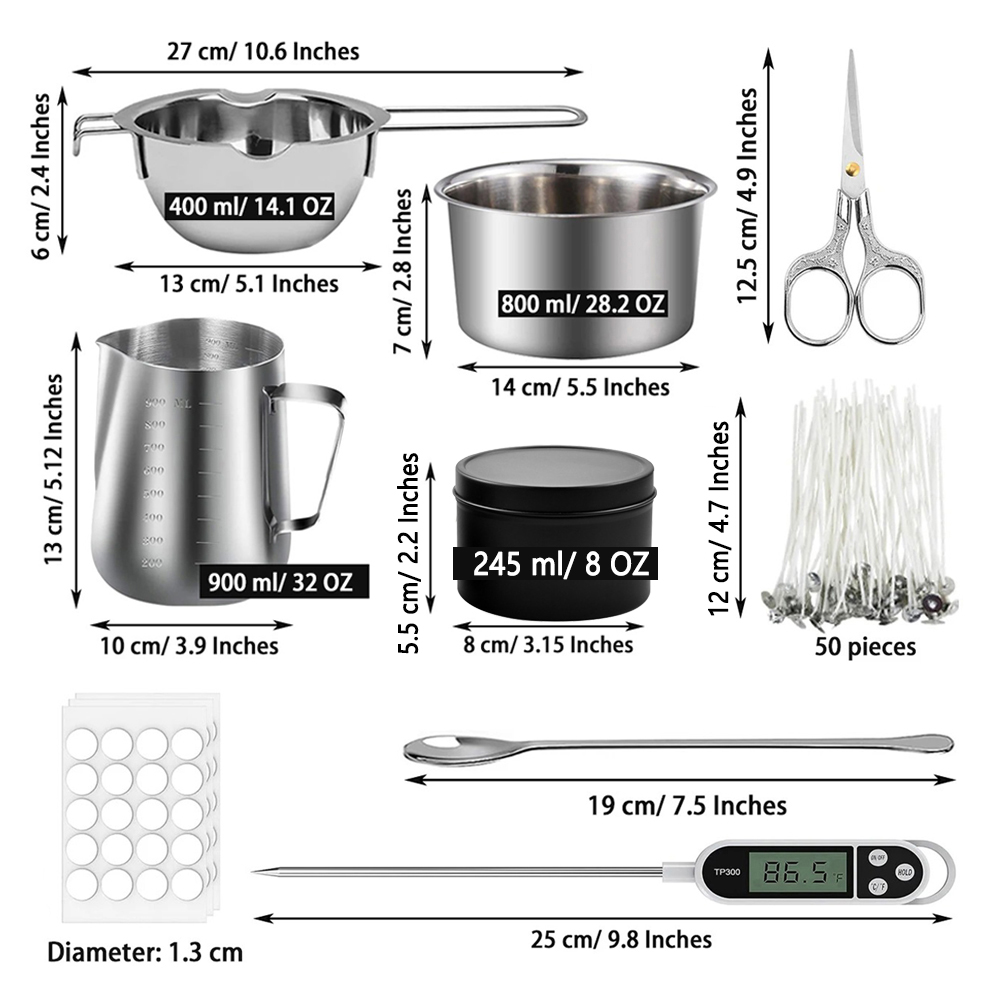 Glintmos DIY Candle Making Kit - Candle Making Pot 评论和价格