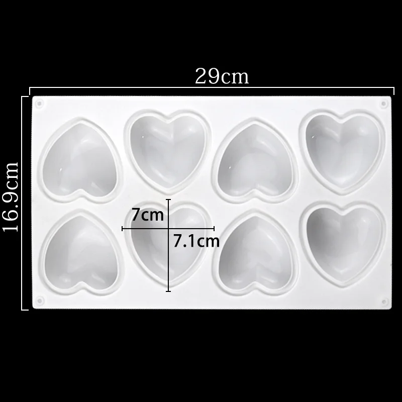 Love Heart Silicone Soap Mold  - Candle Making Factory 评论和价格