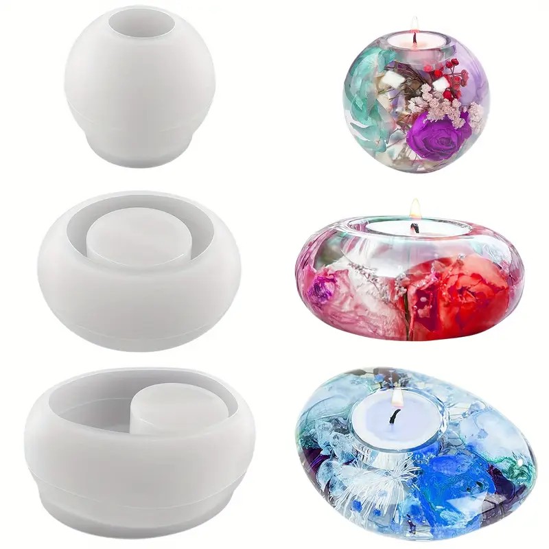 Tealight Candle Holder Resin S - Candle Making Tools 评论和价格