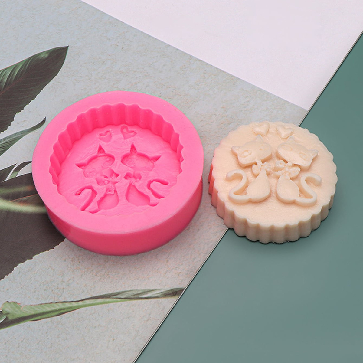 1-Piece Silicone Cat Soap Mold - Candle Making Factory 评论和价格