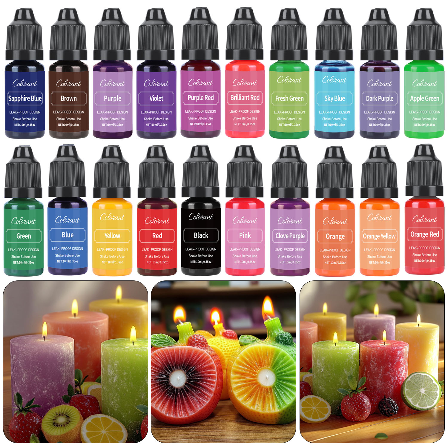 Liquid Candle Dye For Soy Wax  - Soy Wax Pillar Blend 评论和价格