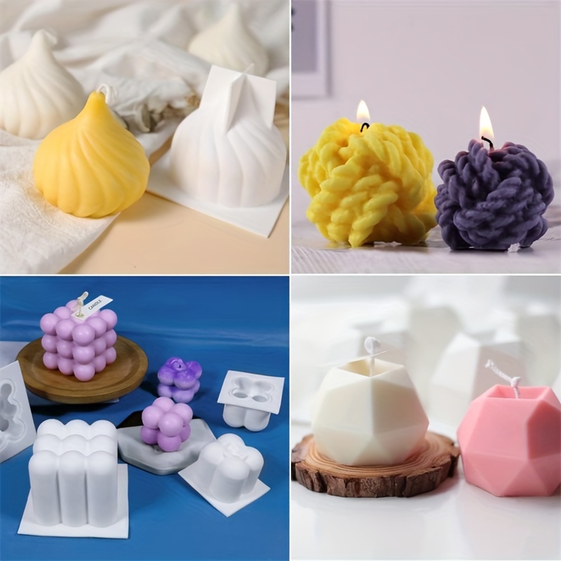 6pcs silicone candle mold set  - Candle Making Yarn 评论和价格