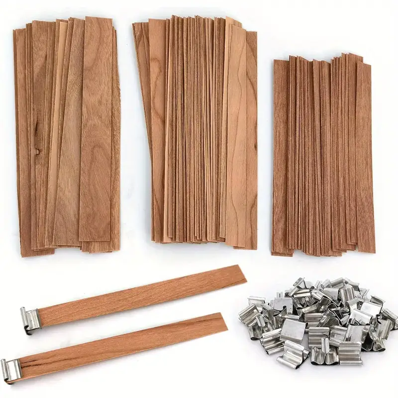 Natural Wooden Candle Wicks Wo - Soy Wax Pillar Blend 评论和价格