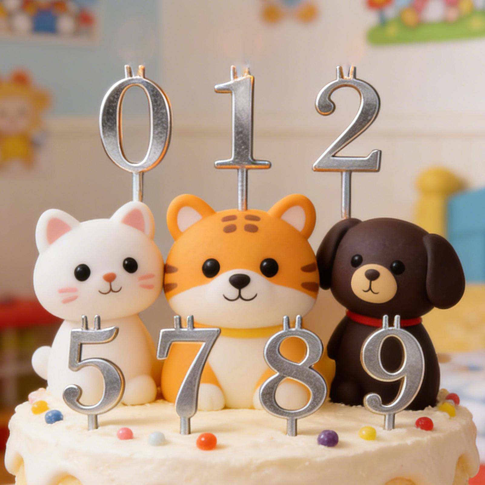10pcs 0-9 Number Cake Toppers  - Candle Making Items 评论和价格